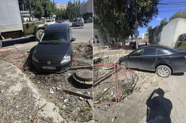 В Донецке пьяный водитель на «Фольксвагене» устроил ДТП на глазах у росгвардейцев