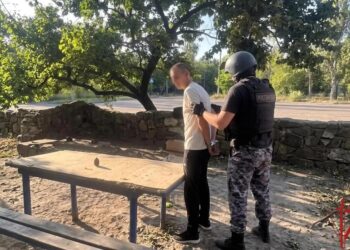 В Донецке сотрудники Росгвардии оцепили территорию возле одного из магазинов и задержали местного жителя. Мужчина пришёл в торговую точку с предметом, похожим на гранату.