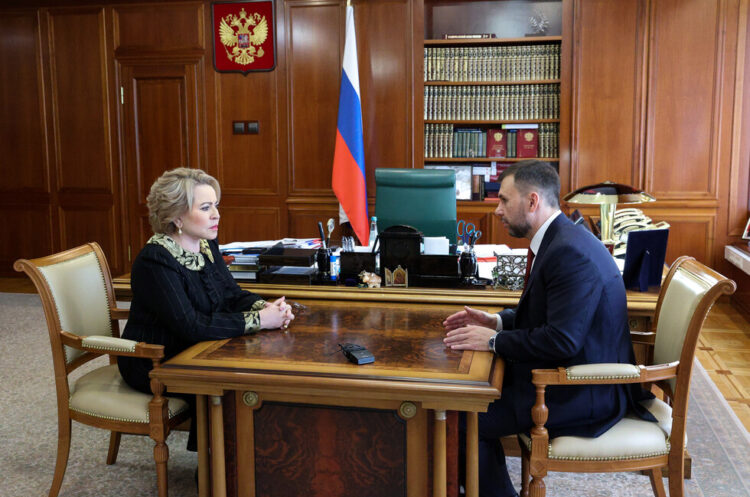Валентина Матвиенко и Денис Пушилин обсудили интеграцию ДНР и подготовку к зиме